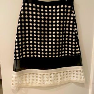 Alexis black and white skirt